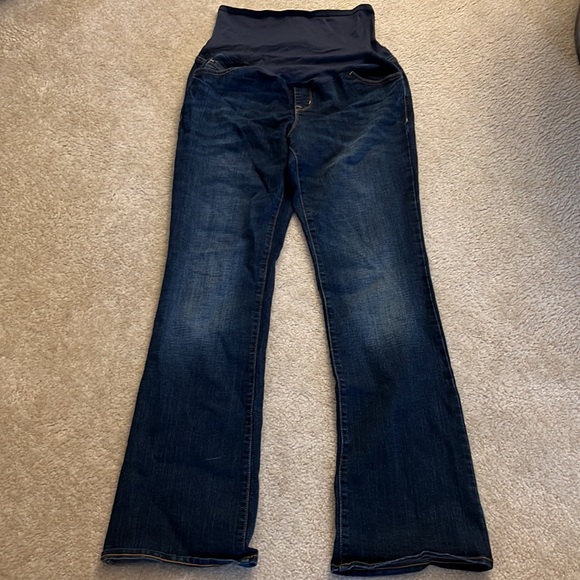 Old Navy Maternity Full Panel Bootcut Jeans - 12 Tall - Picture 3 of 6
